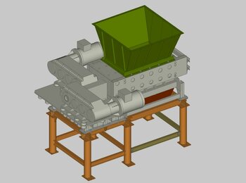 Dvoumotorový drtič 2x55kW